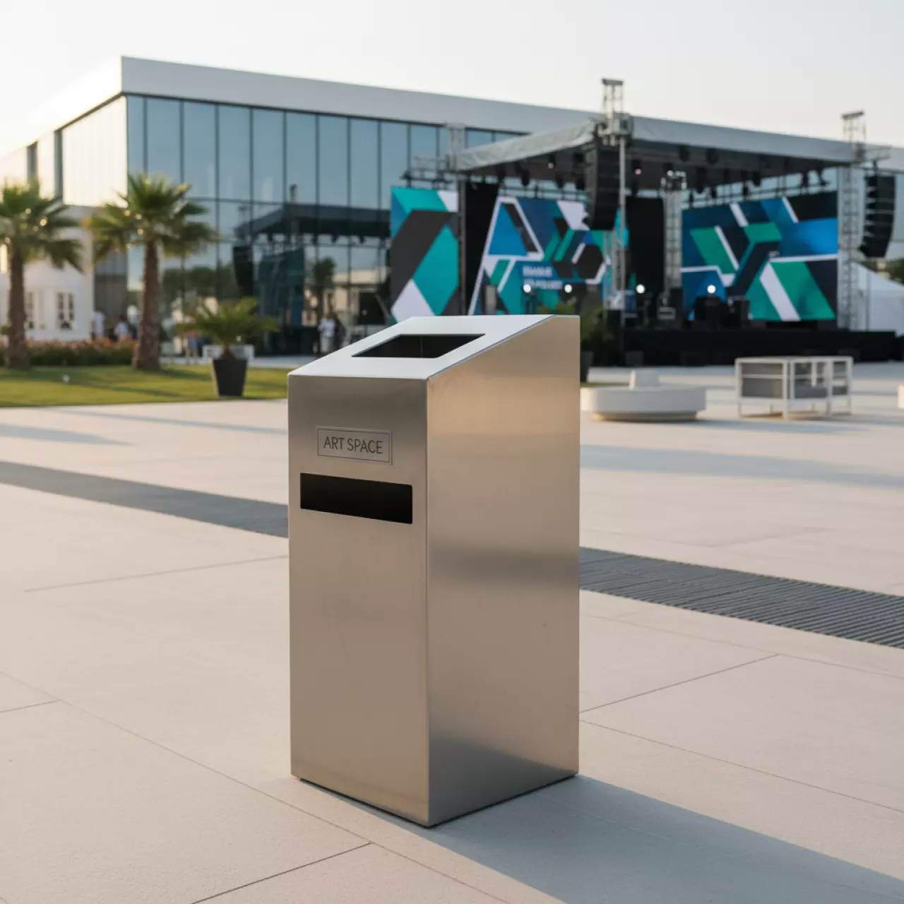 Аренда Урна с пепельницей и ведром нержавейка в Bridge Resort — ART SPACE