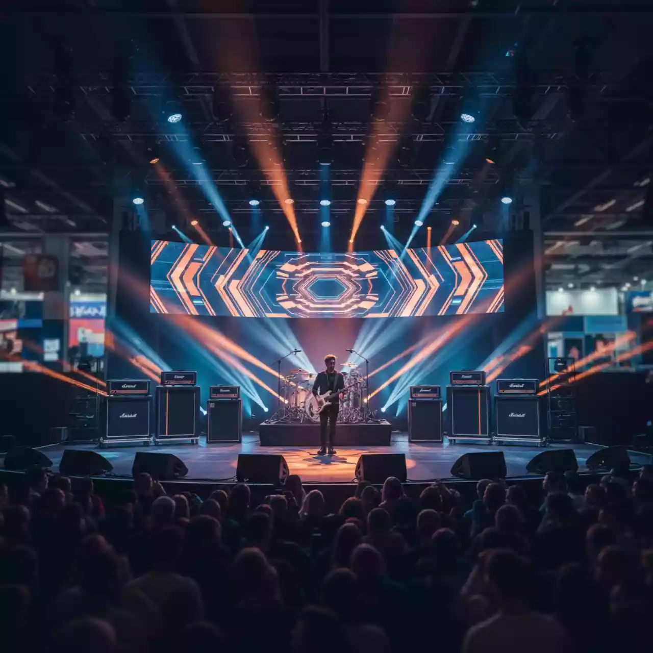 Аренда Установка бэклайна барабаны напольные мониторы ушной мониторинг в Stella di Mosca — ART SPACE