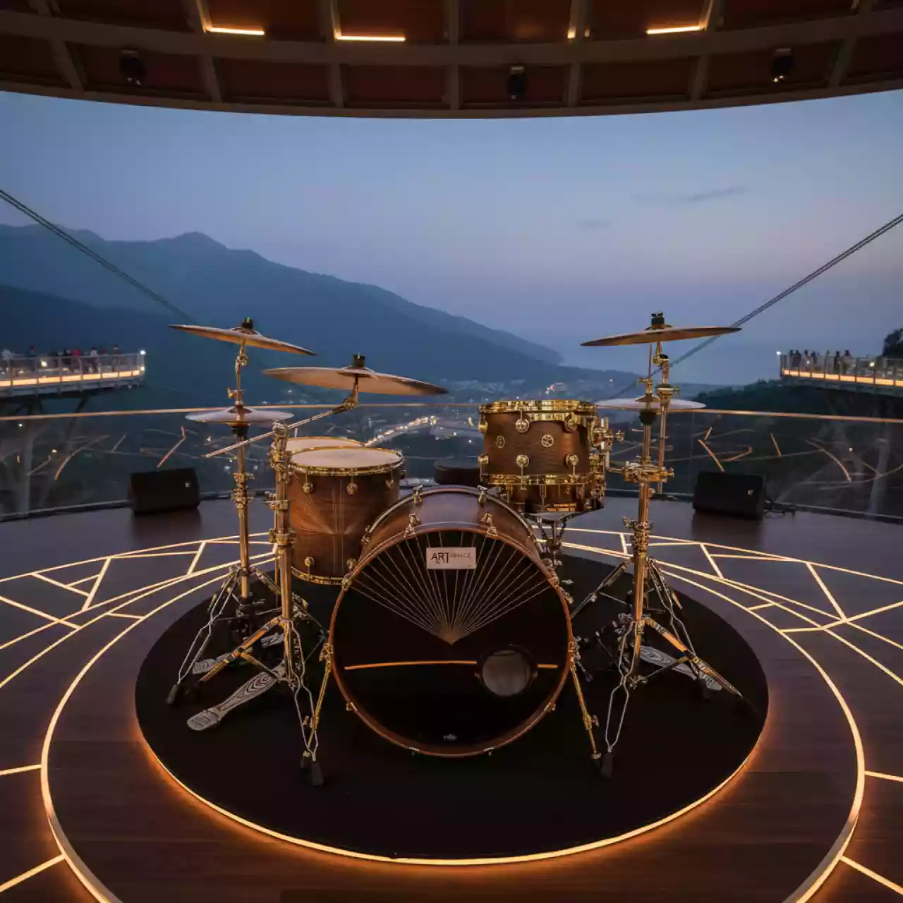 Аренда Установка ударная Oak Custom в Skypark Sochi — ART SPACE