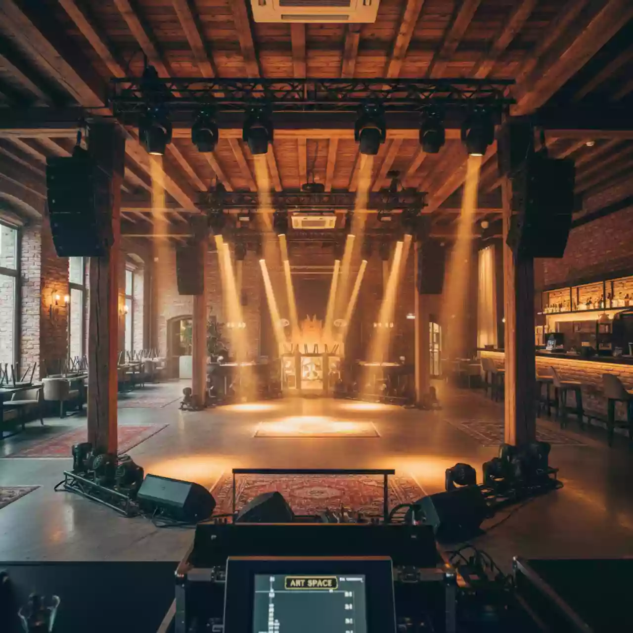 Аренда Установка звукового и светового оборудования в ресторане «La Terrazza» — ART SPACE