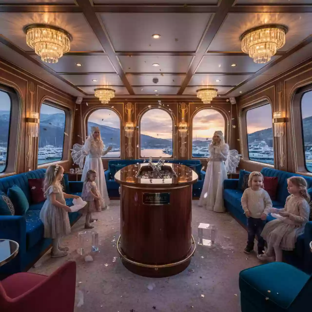 Аренда Утренник детский для сотрудников на VIP-яхте (Имеретинский порт) — ART SPACE