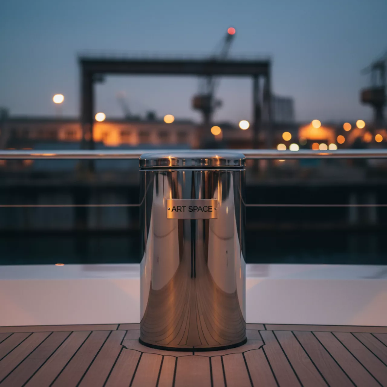 Аренда Ведро мусорное Chrome 12 л на VIP-яхте (Имеретинский порт) — ART SPACE