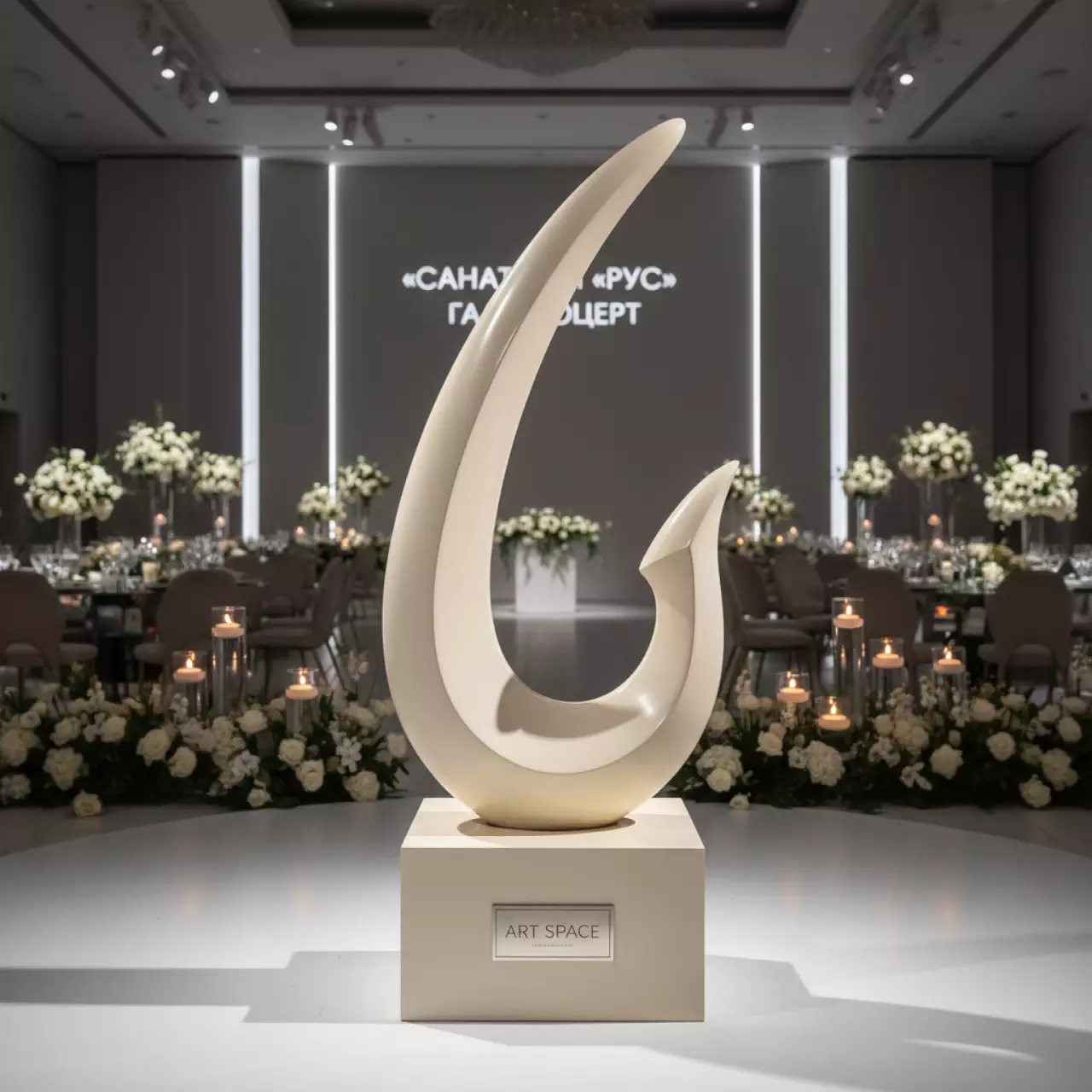 Аренда Вешалка напольная Hook слоновая кость в санатории «Русь» — ART SPACE