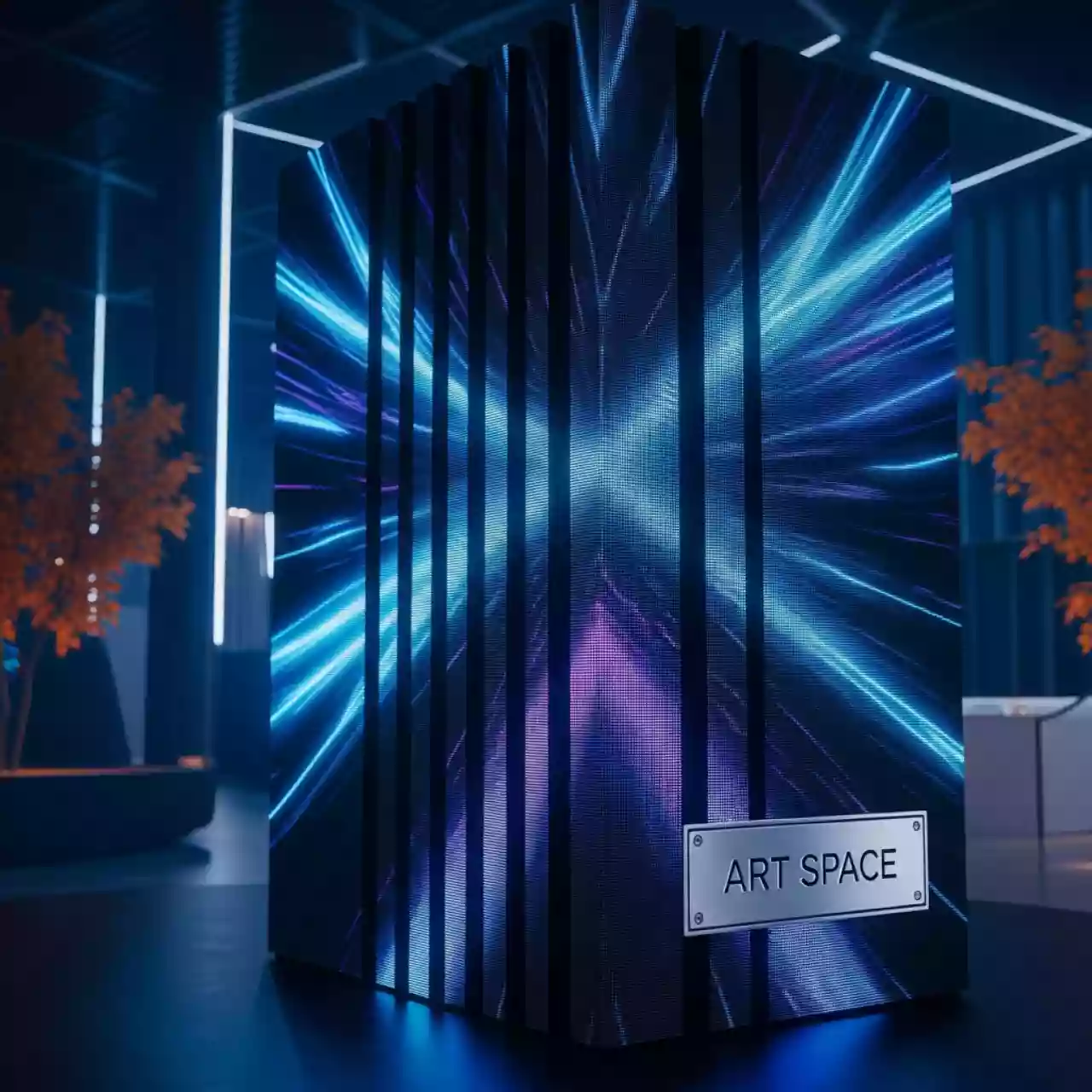 Аренда Видеостена из пилонов 200х200 см шаг 1,86 мм на арене «Фишт» — ART SPACE