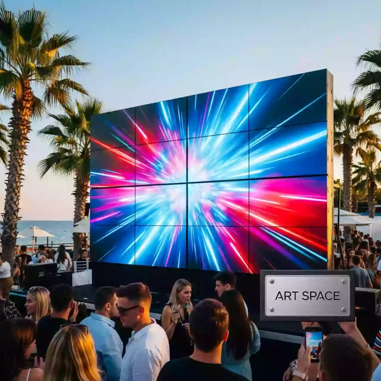 Аренда Видеостена LG 55VSM5JH 4x4 на пляжных клубах Хосты — ART SPACE