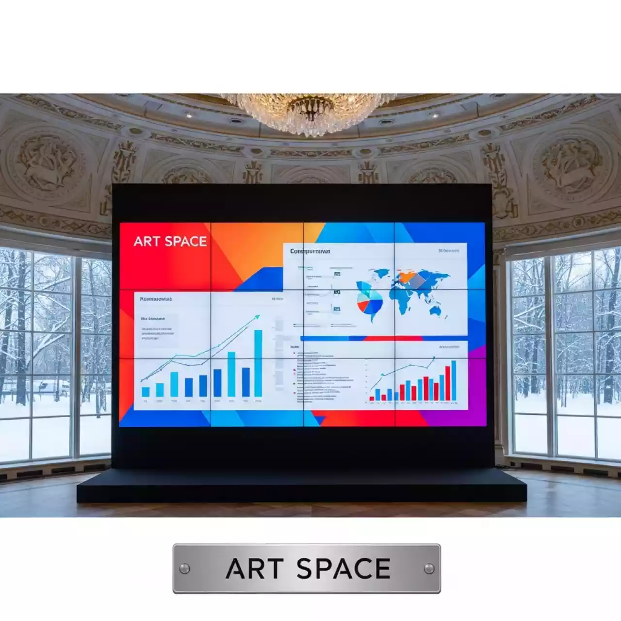 Аренда Видеостена LigaSmart 4x4 3,5 мм в этно-парке «Моя Россия» — ART SPACE