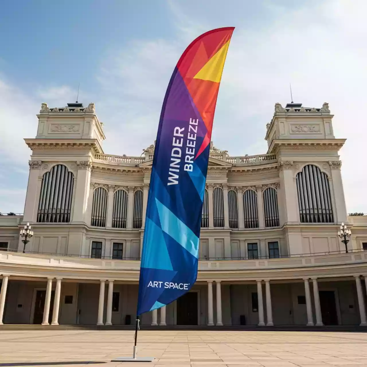 Аренда Виндер Бриз двойной баннер 4,8 м в Зале органной и камерной музыки — ART SPACE