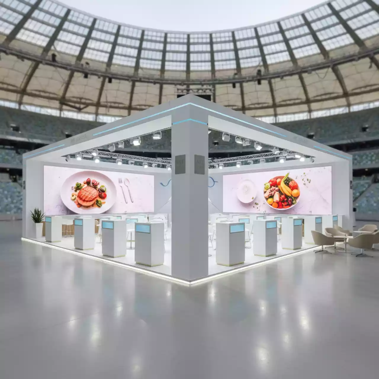 Аренда Выставка Peterfood в КВЦ «ЭКСПОФОРУМ» на арене «Фишт» — ART SPACE