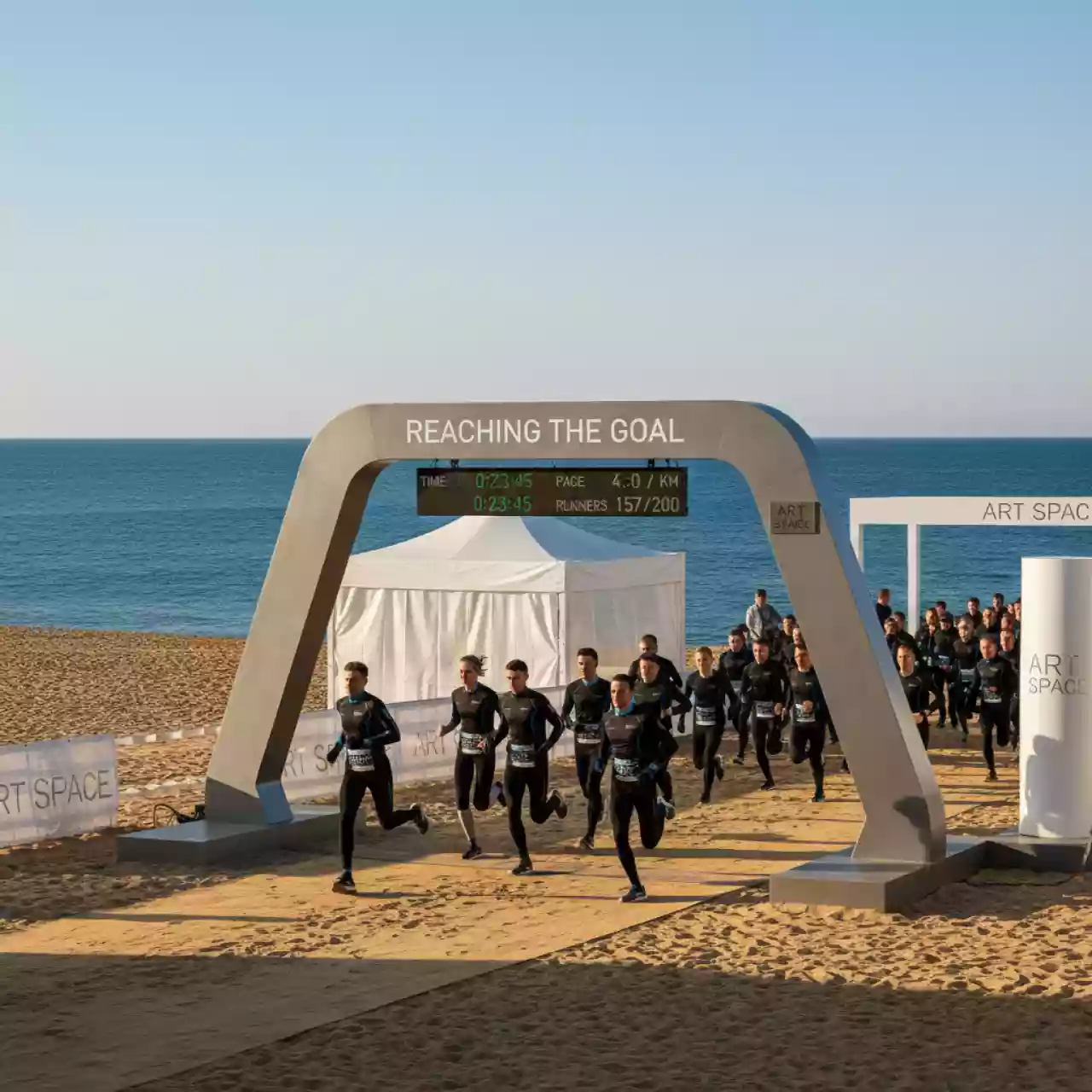 Аренда Забег благотворительный "Достигая цели" в пляжном клубе Del Mar — ART SPACE