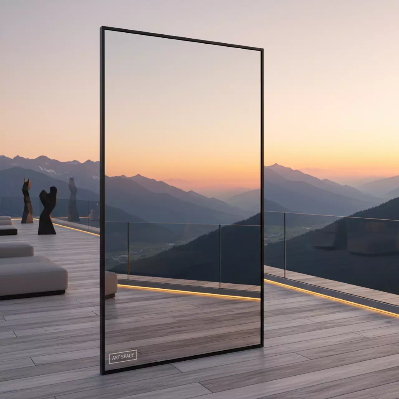 Аренда Зеркала с подогревом на курорте «Газпром» (Альпика) — ART SPACE