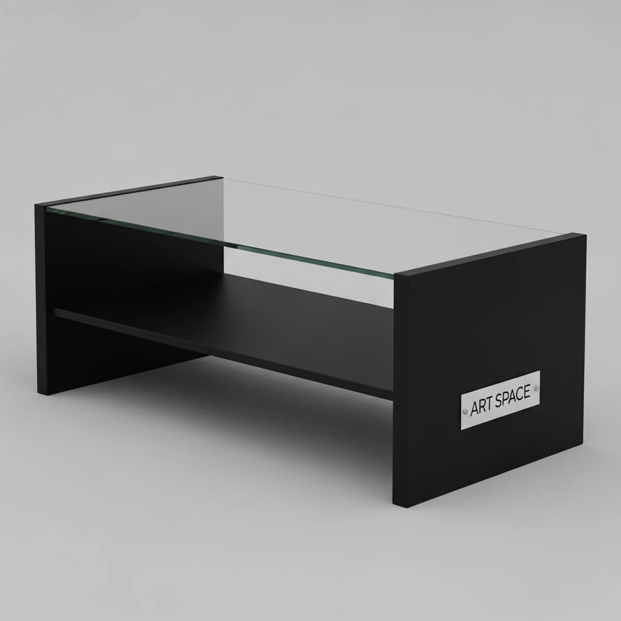 Аренда Журнальный стол Carosello черный со стеклом в Stella di Mosca — ART SPACE