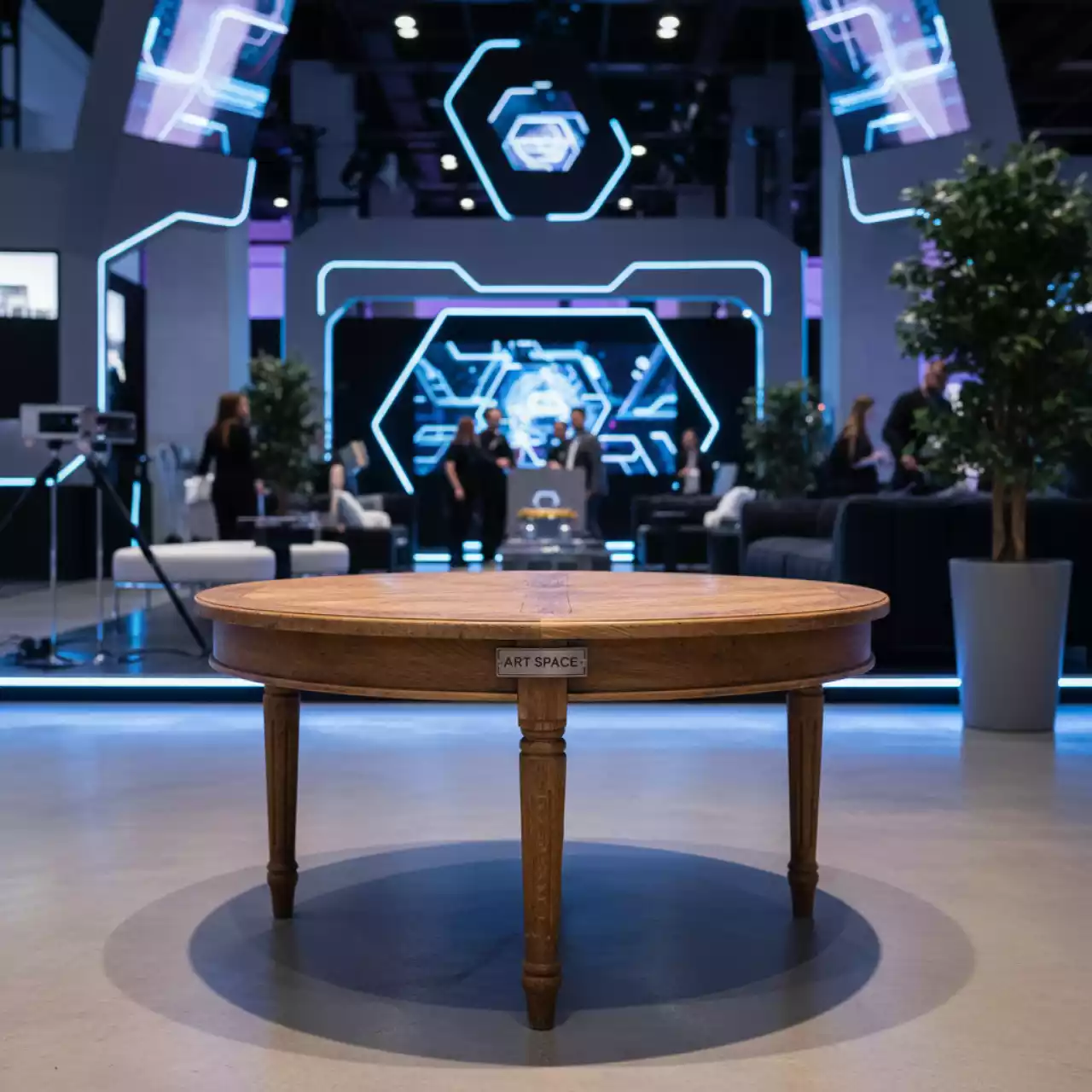 Аренда Журнальный стол Round Vintage коричневый в отеле Hyatt Regency Sochi — ART SPACE