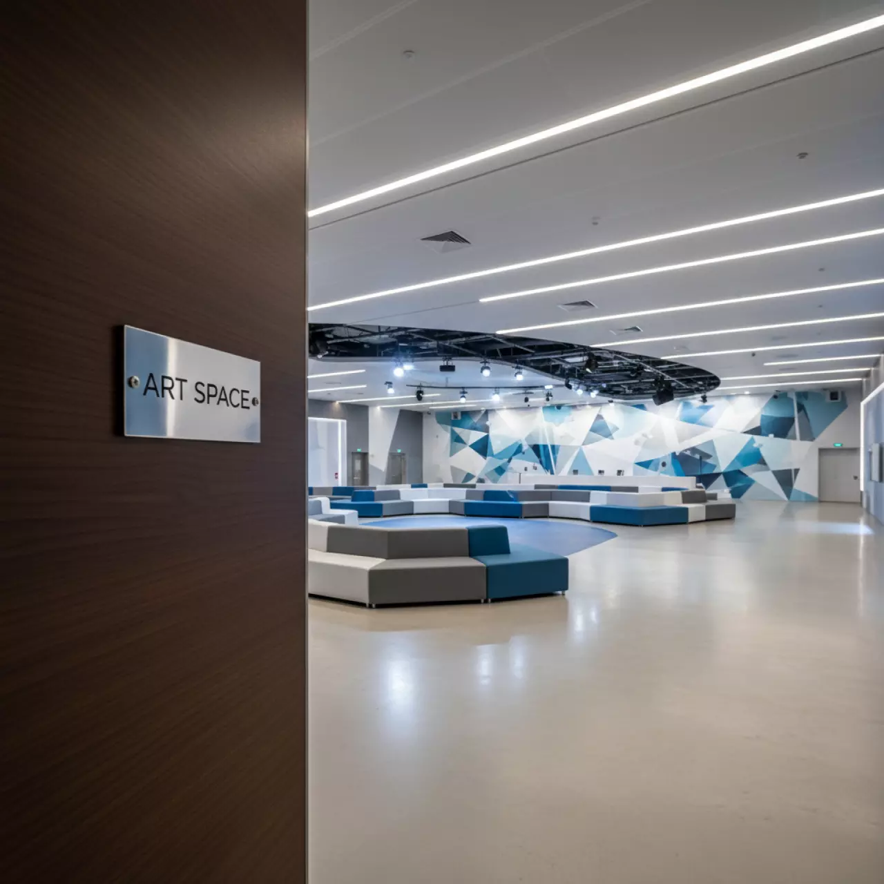 Аренда Зонирование торцевое в ледовой арене «Шайба» — ART SPACE