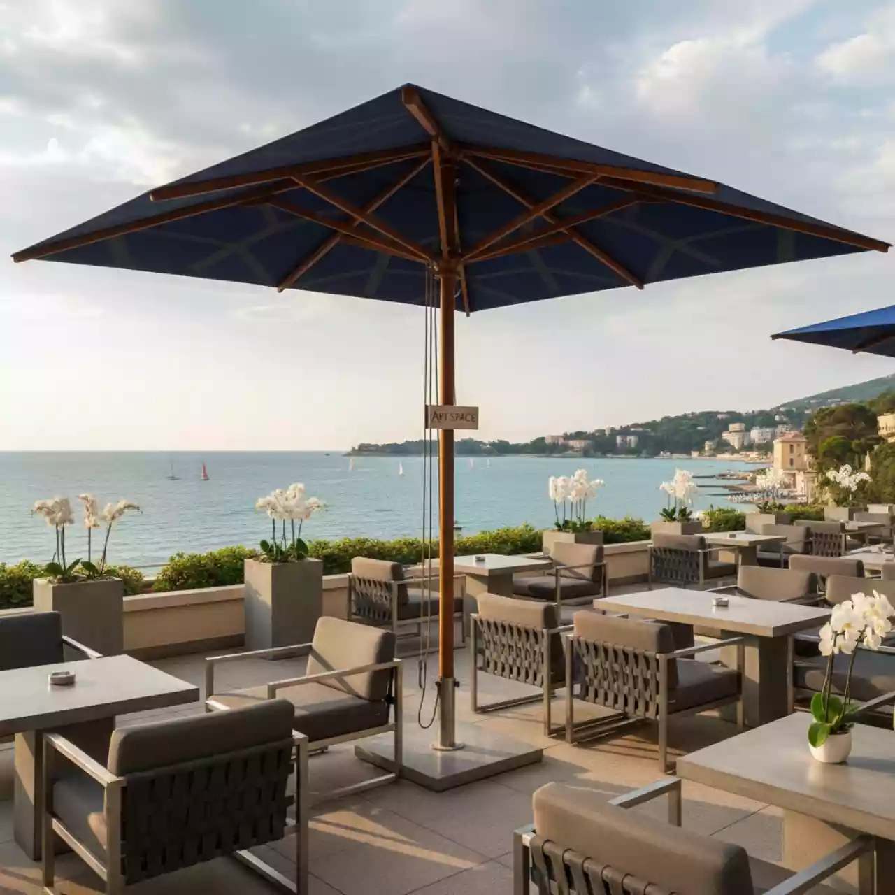 Аренда Зонт профессиональный Astro Timber в ресторане «Sanremo» — ART SPACE