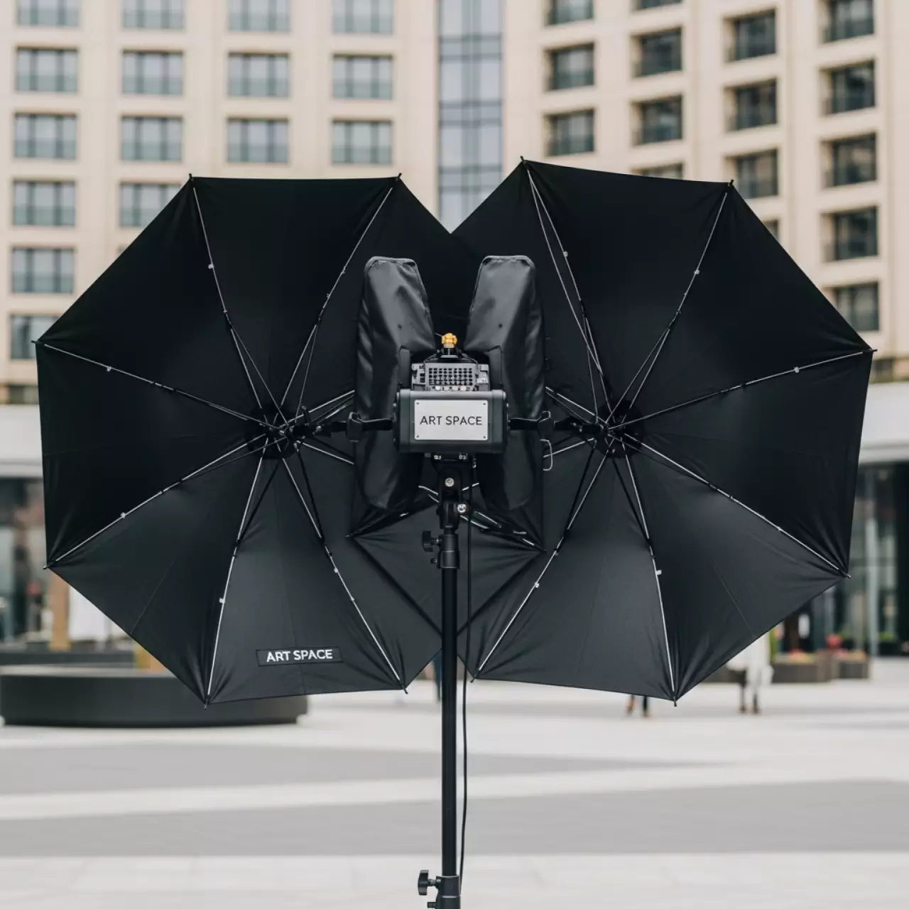 Аренда Зонт профессиональный двухкупольный Galaxia Dual V Carbon 2.9х6 м в отеле «Богатырь» — ART SPACE