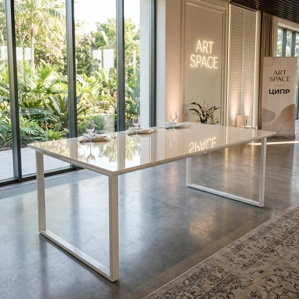 Аренда белого банкетного стола