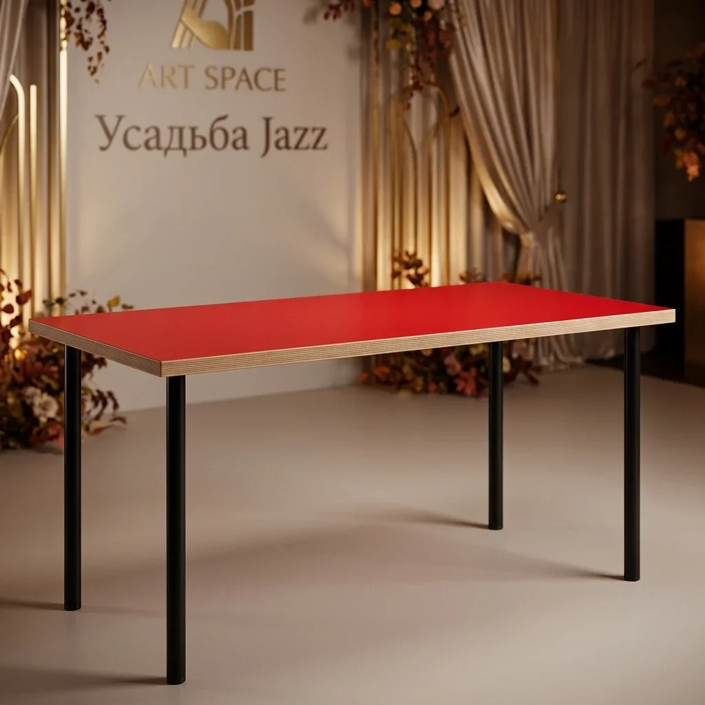 Аренда красного стола Mid Red & Black
