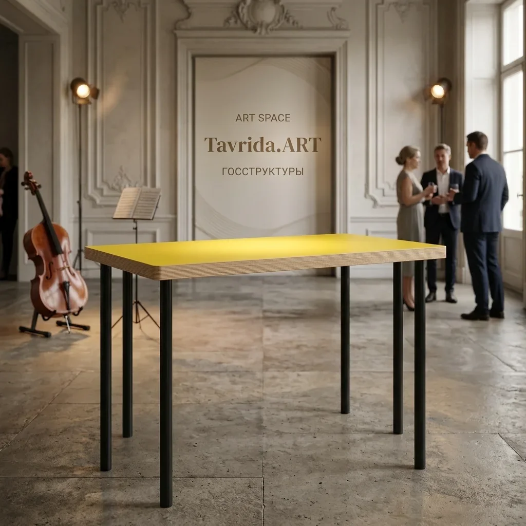 Аренда желтого стола Uno Yellow & Black
