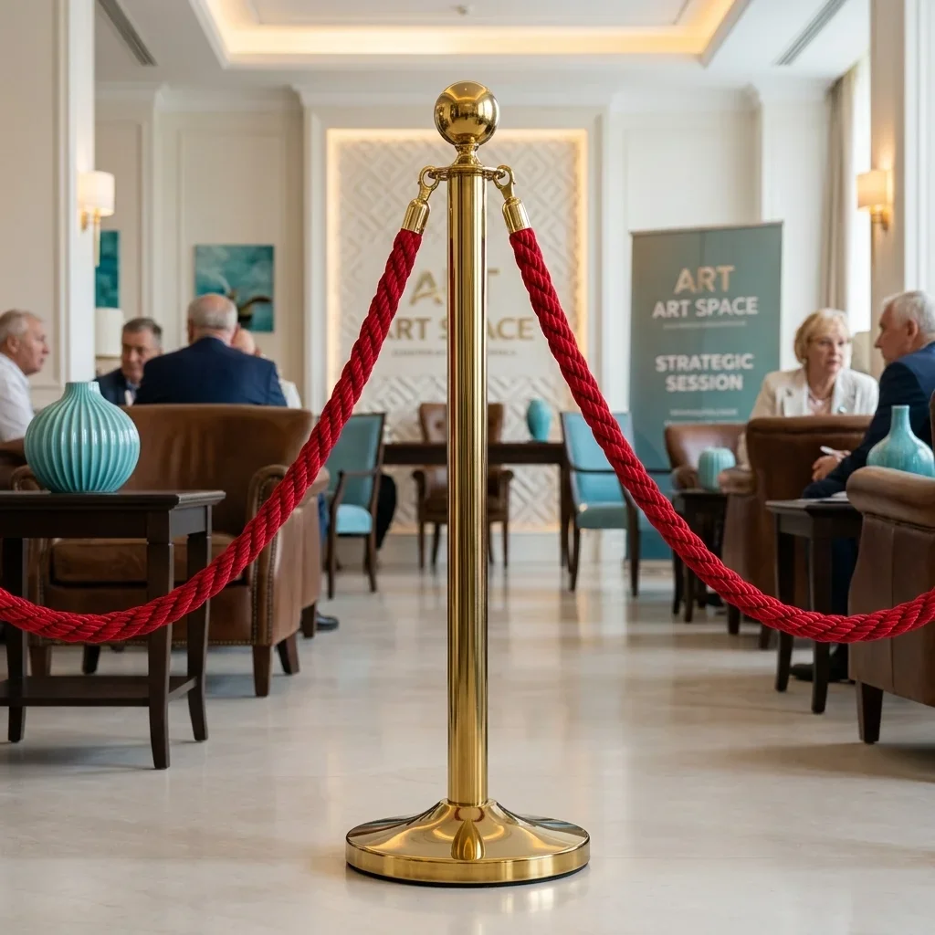 Аренда Столбики ограждения с красными канатами Сочи в Radisson
